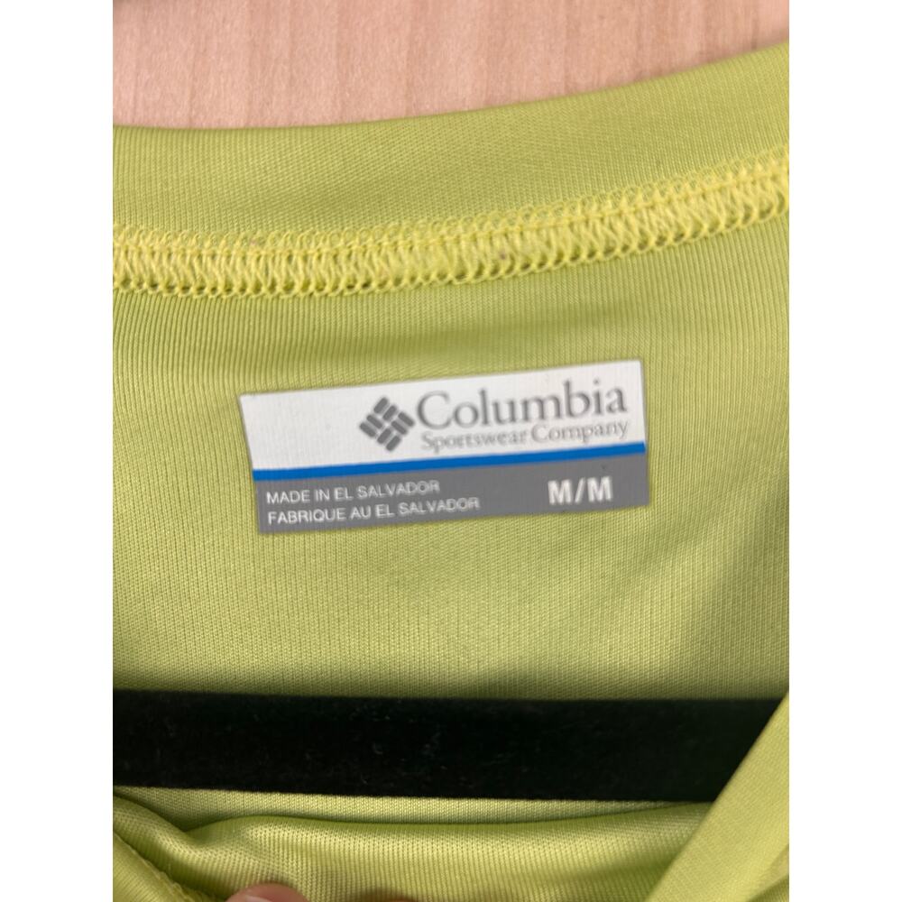 Columbia PFG Performance Fishing Long Sleeve Shirt Green‎ Men’s M